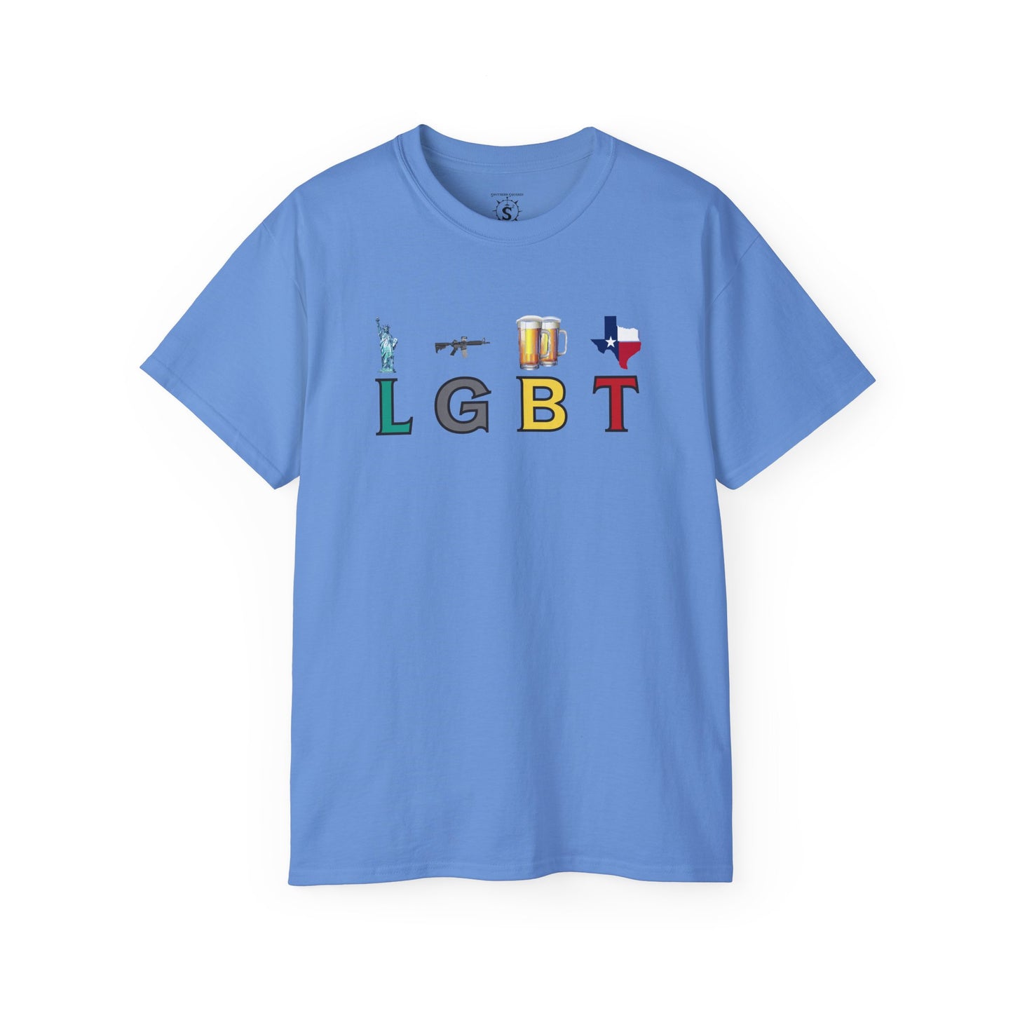 T-Shirt - LGBT: Liberty, Guns, Beer, Texas Unisex Cotton Shirt