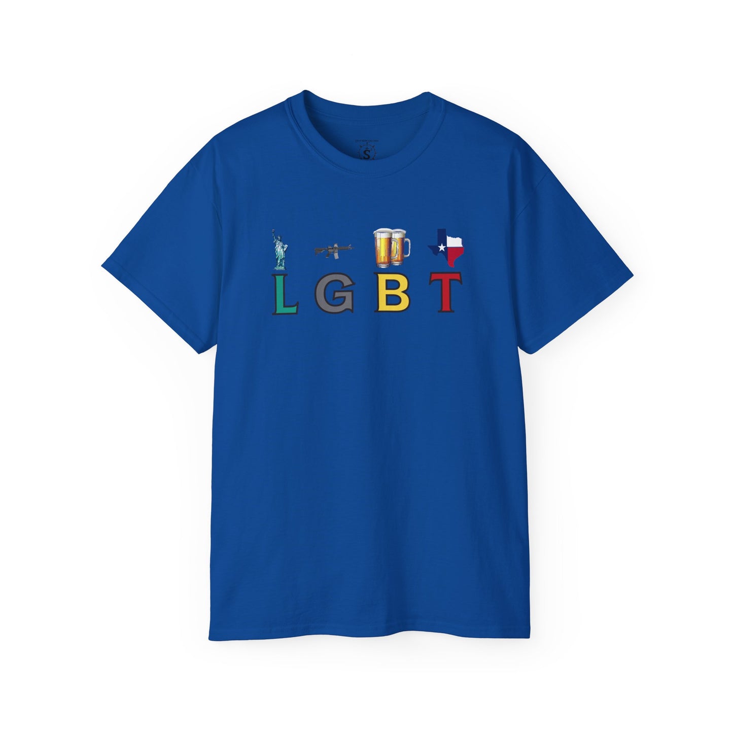 T-Shirt - LGBT: Liberty, Guns, Beer, Texas Unisex Cotton Shirt
