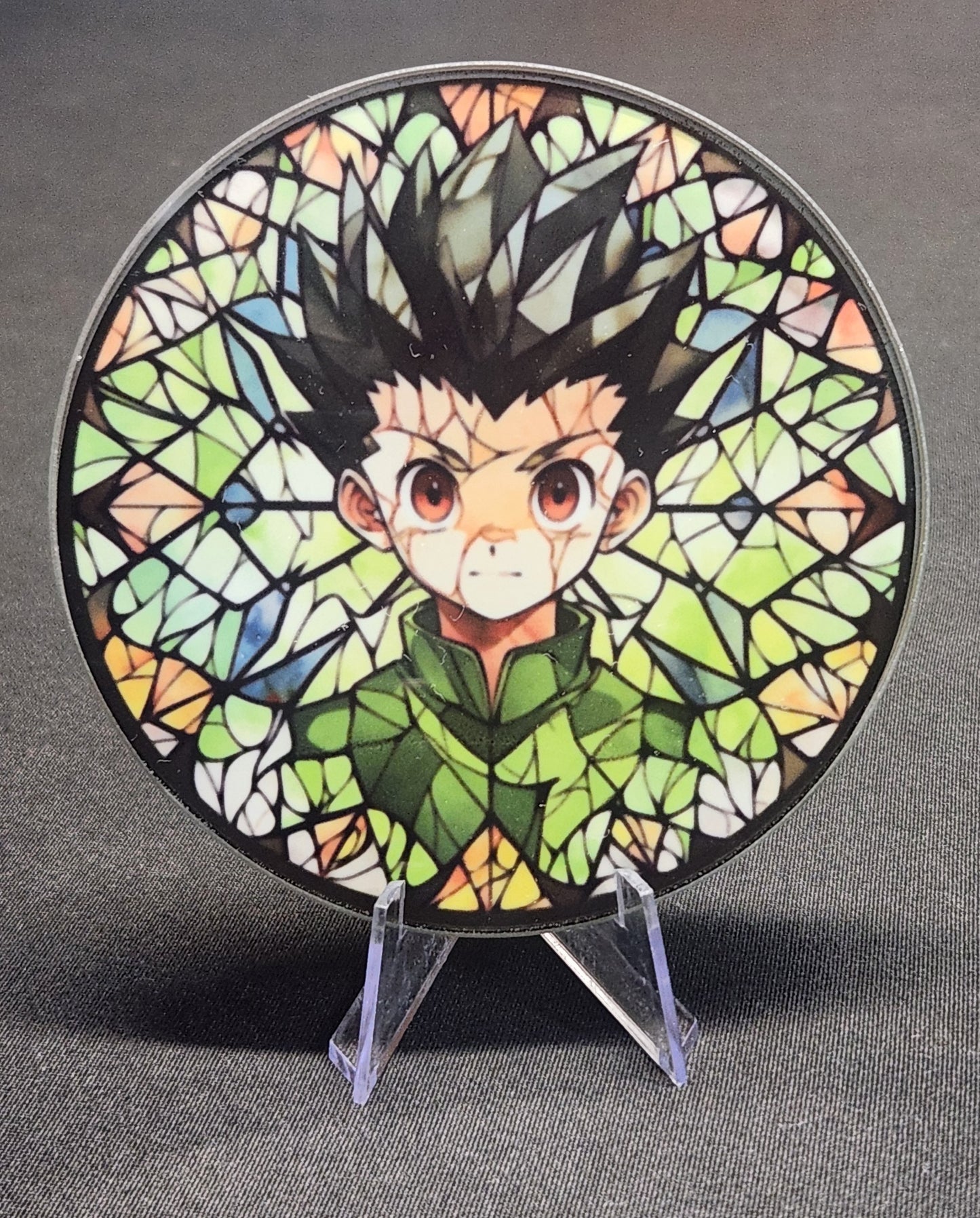 Glass Beverage Coaster (Hunter X Hunter, Anime, Gon)