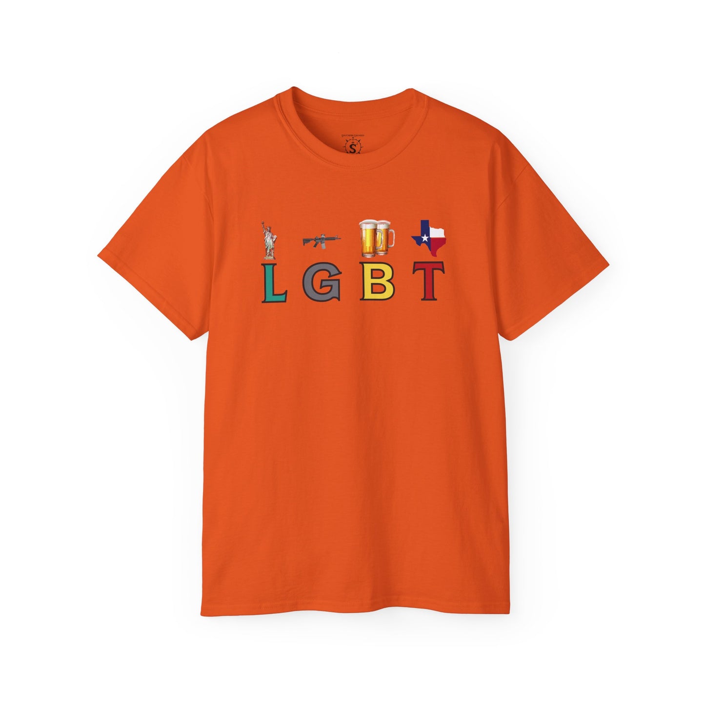 T-Shirt - LGBT: Liberty, Guns, Beer, Texas Unisex Cotton Shirt