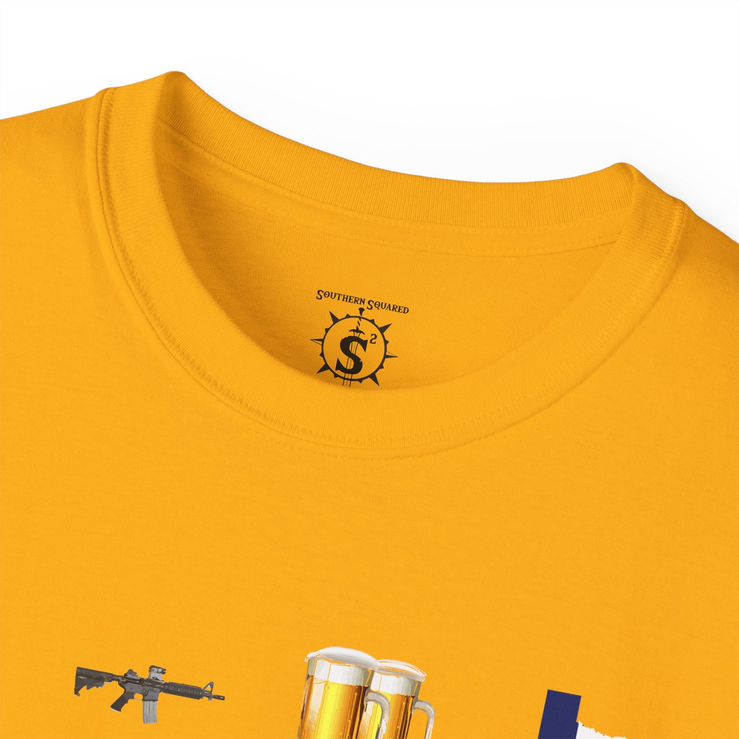 T-Shirt - LGBT: Liberty, Guns, Beer, Texas Unisex Cotton Shirt