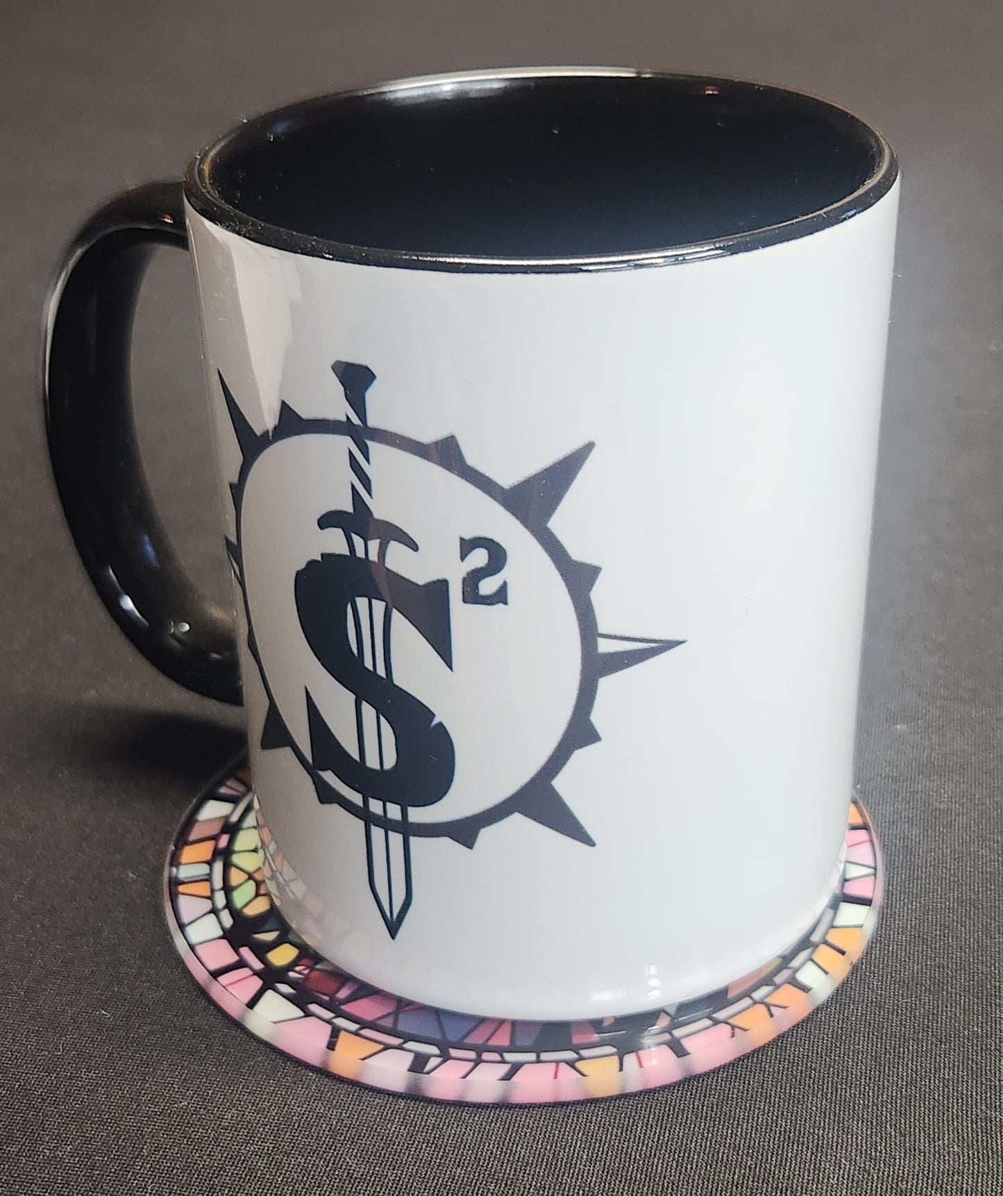 Glass Beverage Coaster (Demon Slayer, Anime, Nezuko)