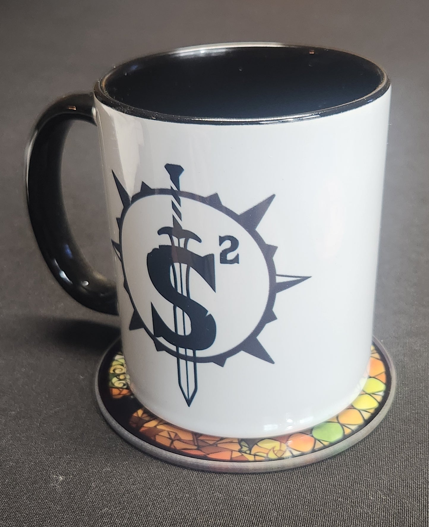 Glass Beverage Coaster (Demon Slayer, Anime, Zenitsu)