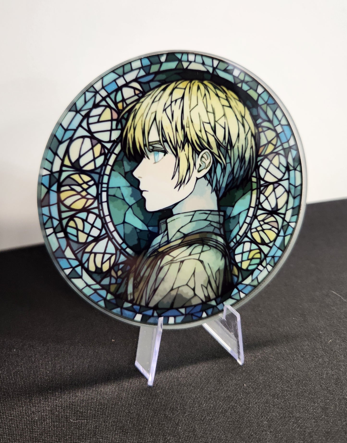 Glass Beverage Coaster (Attack on Titan, Anime, Armin)