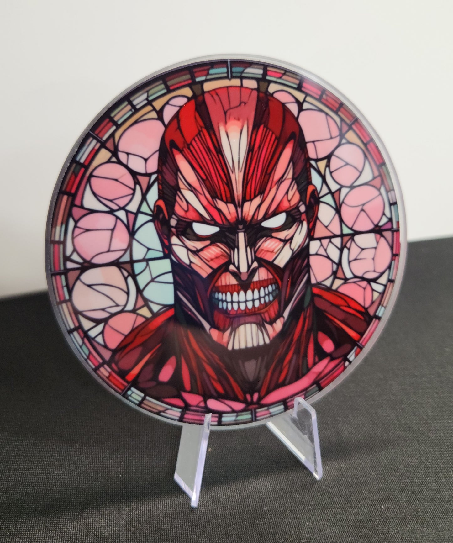 Glass Beverage Coaster (Attack on Titan, Anime, Titan)