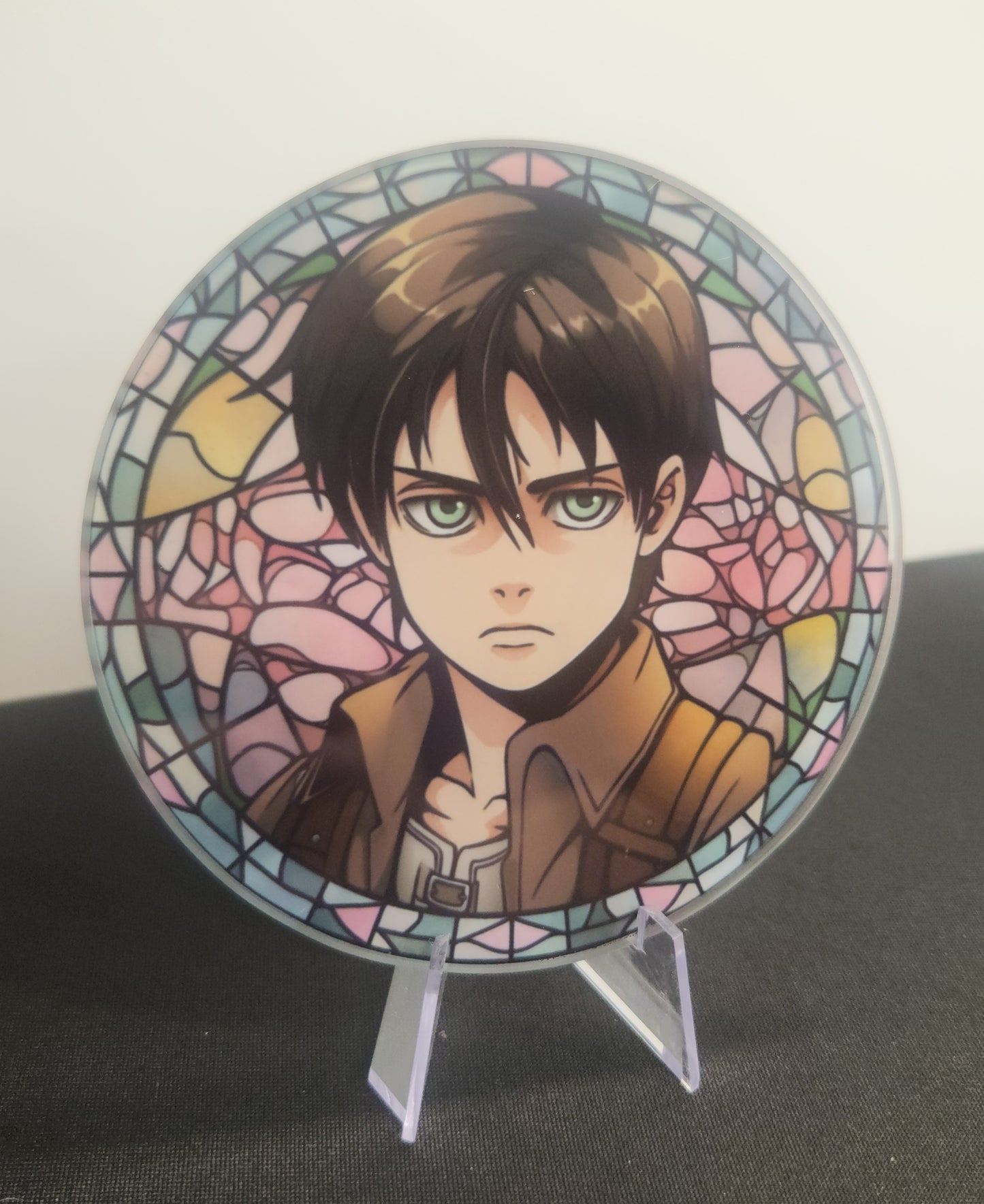 Glass Beverage Coaster (Attack on Titan, Anime, Eren)