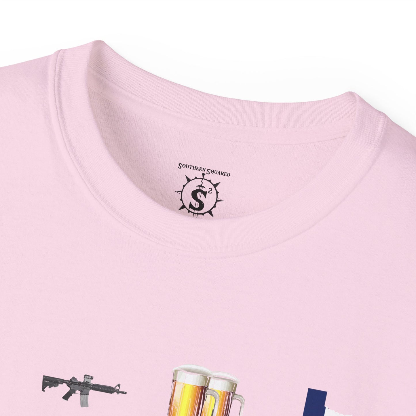 T-Shirt - LGBT: Liberty, Guns, Beer, Texas Unisex Cotton Shirt