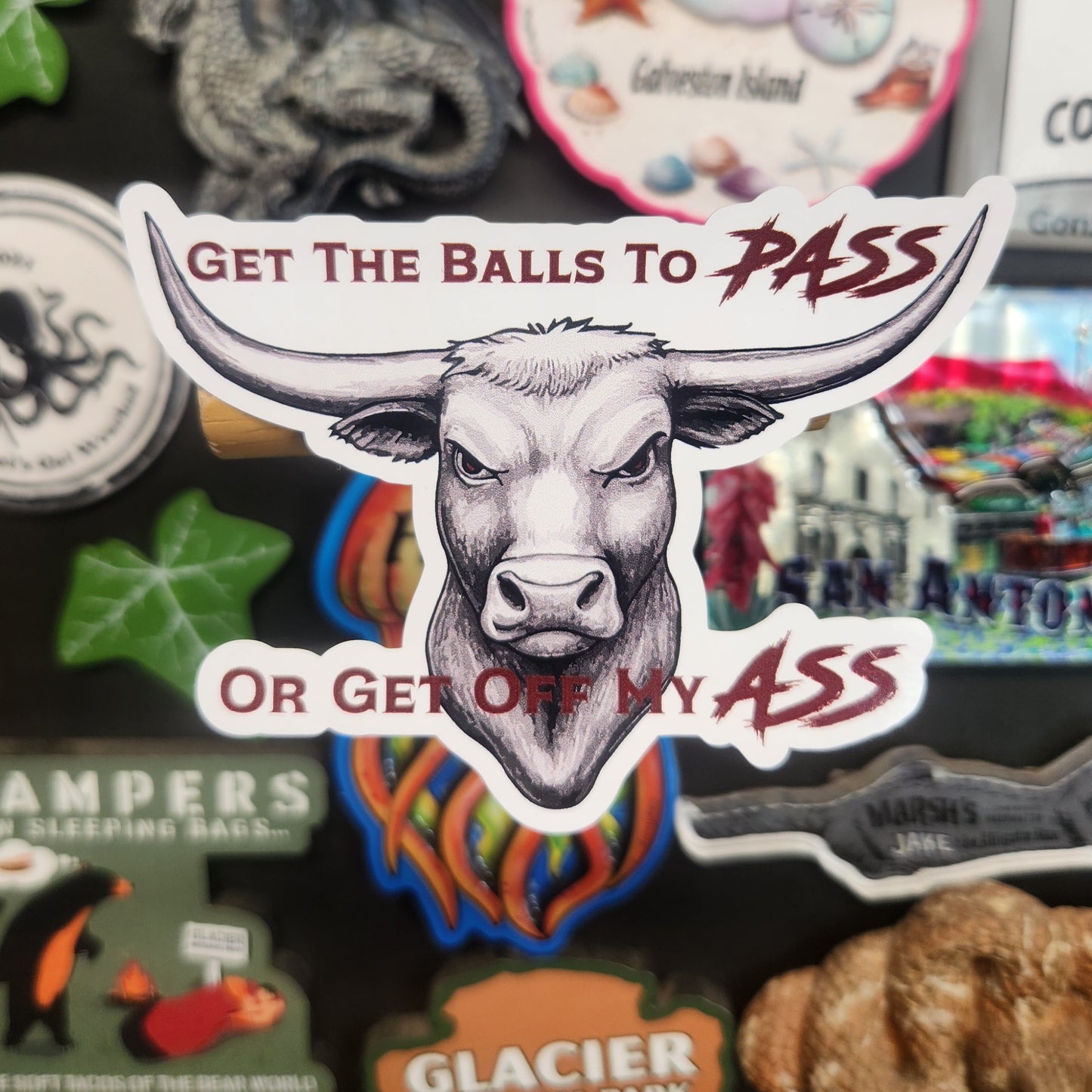 Sticker: Random Coolness (Get the Balls to Pass or Get off My Ass)