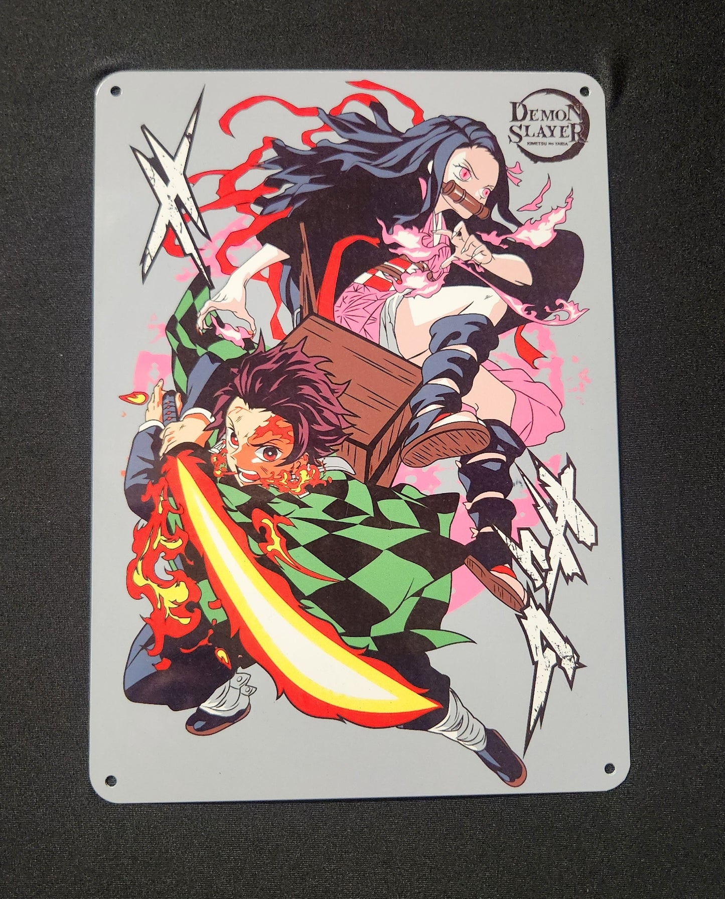 Metal Signs 7"x10" (Demon Slayer, Anime, Nezuko, Tonjiro)