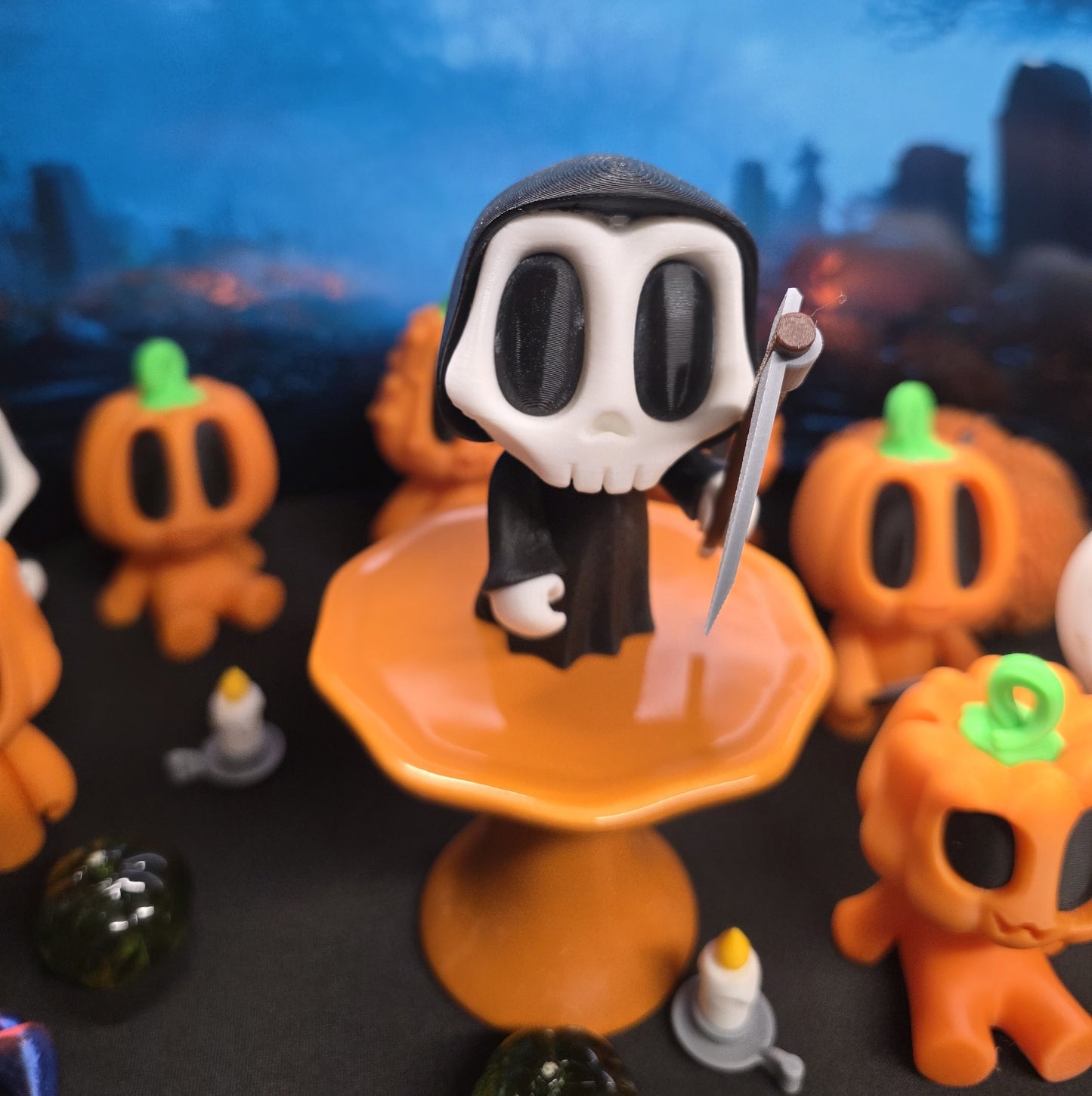 Halloween Blob Skeleton Friends (Grim Reaper)