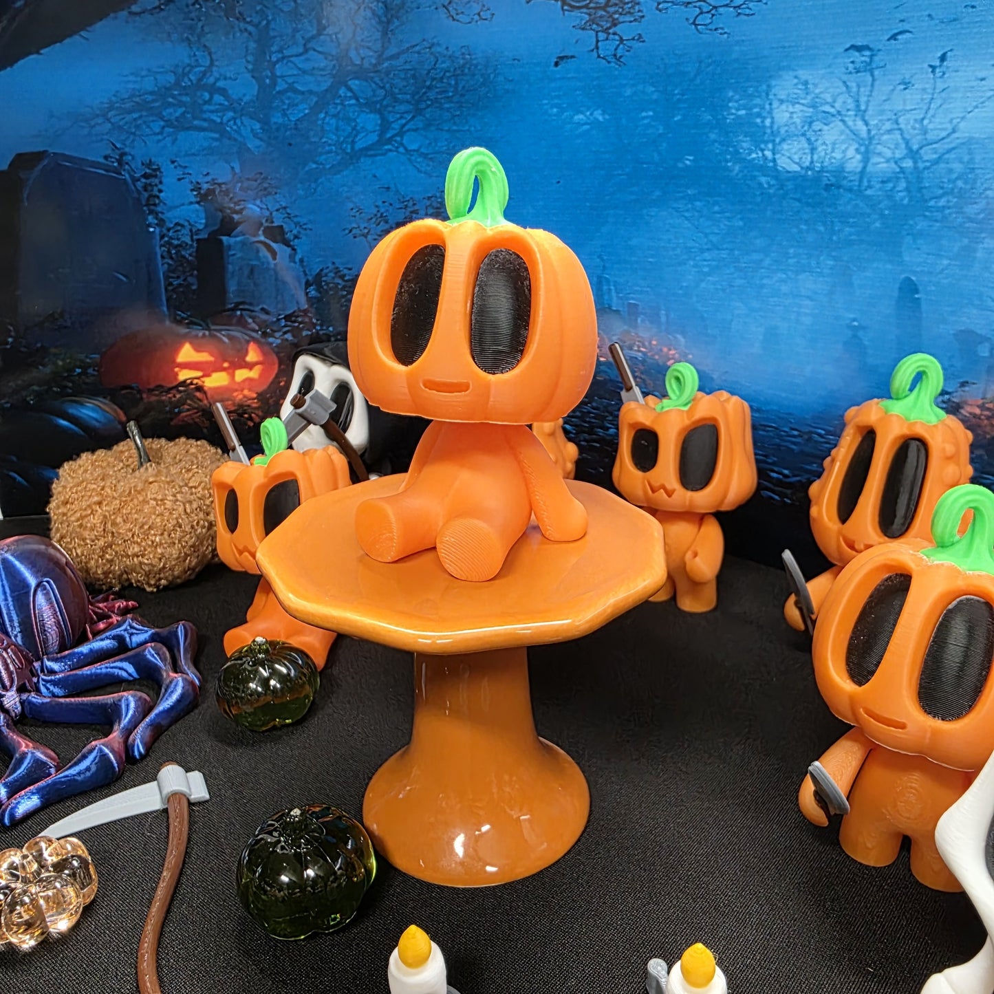 Halloween Blob Pumpkin Friends (Round Head)