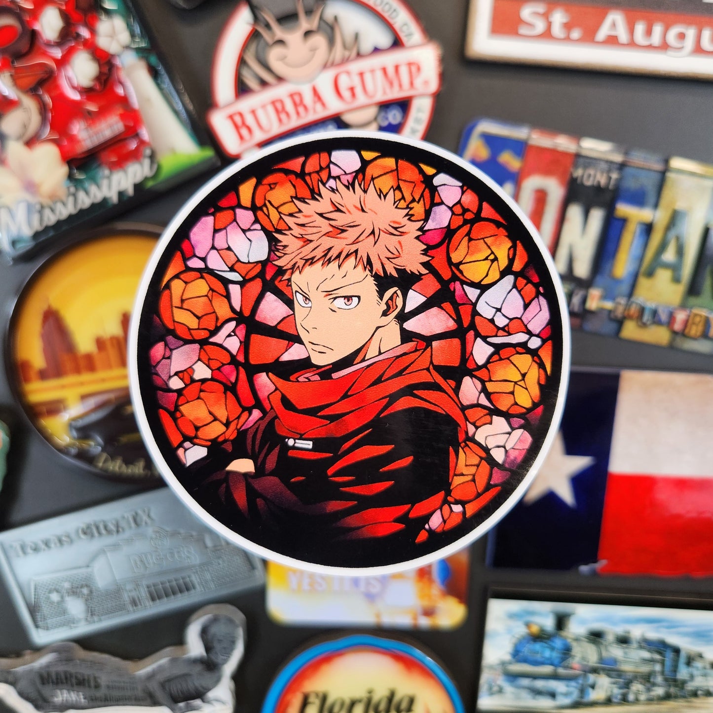 Sticker: Mosaic Anime (Jujitsu Kaisen, Yuji)