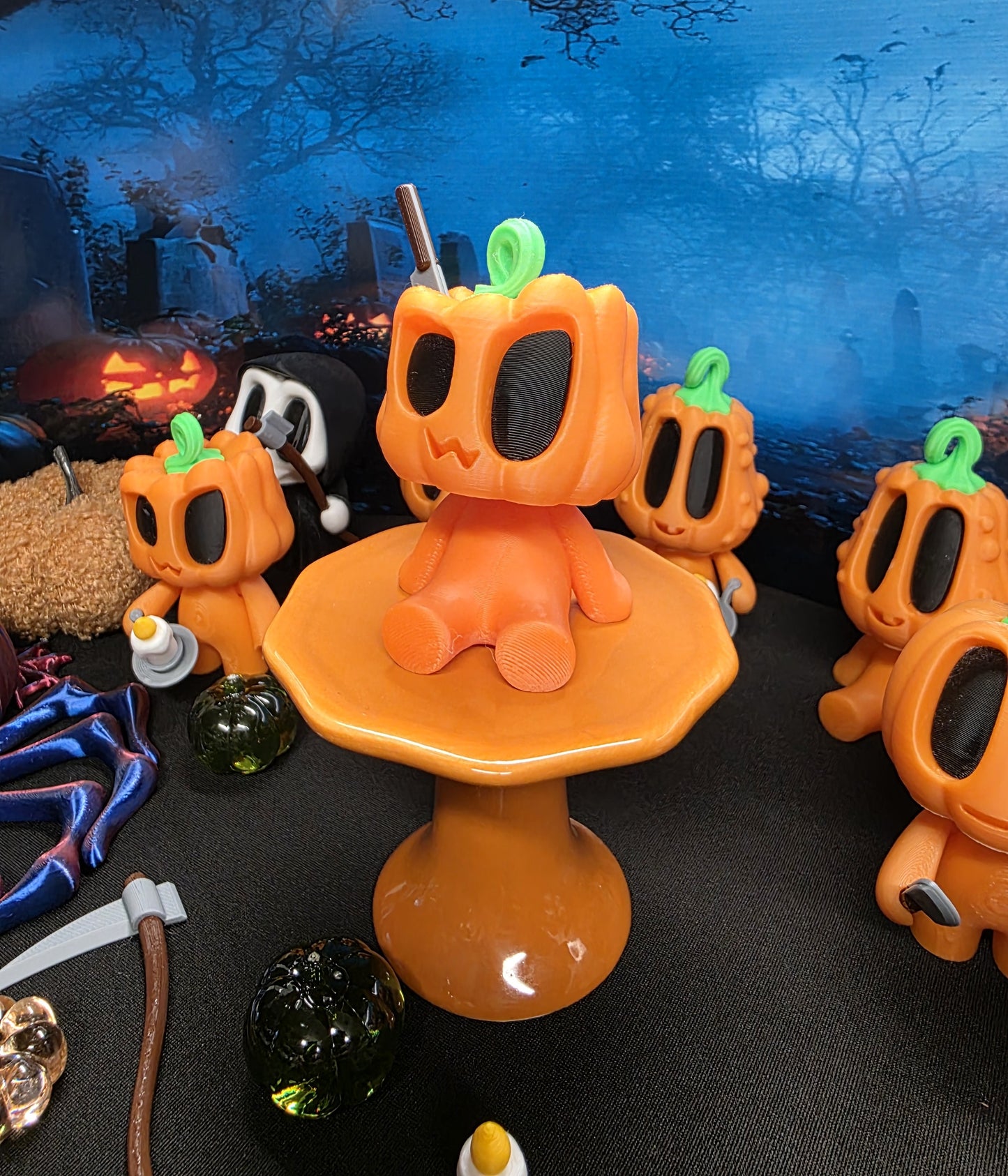 Halloween Blob Pumpkin Friends (Knife Head)