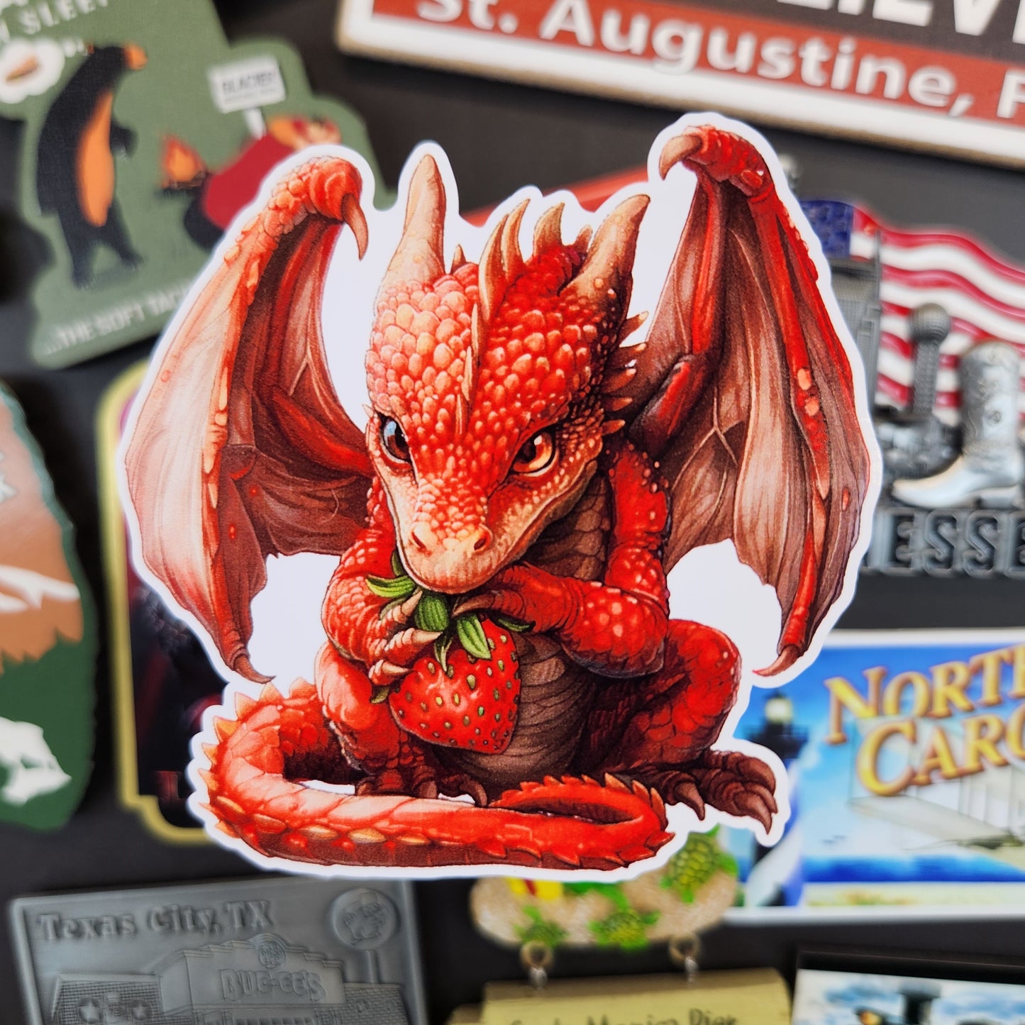 Sticker: Adorable (Strawberry Dragon)