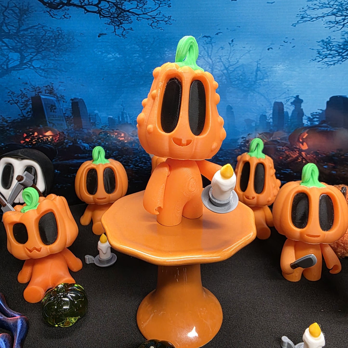 Halloween Blob Pumpkin Friends (Warty Head)