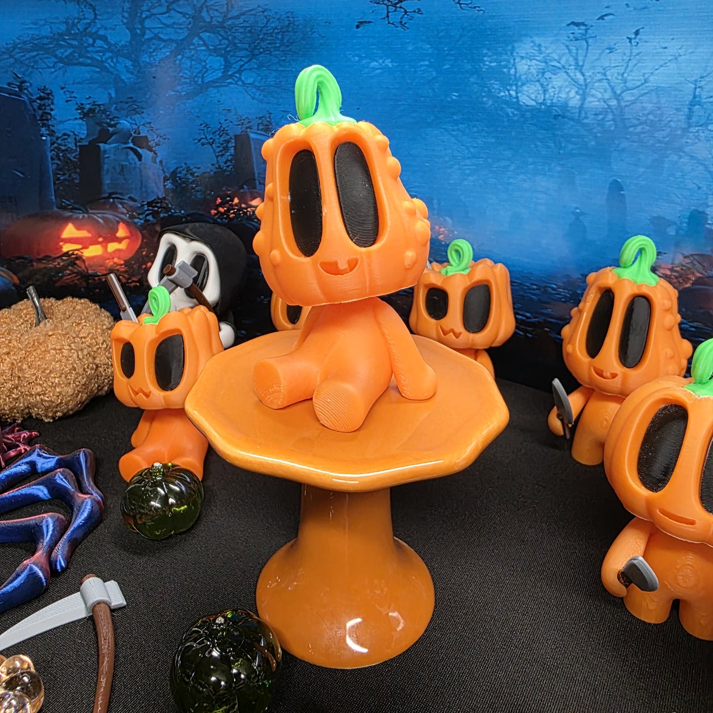 Halloween Blob Pumpkin Friends (Warty Head)
