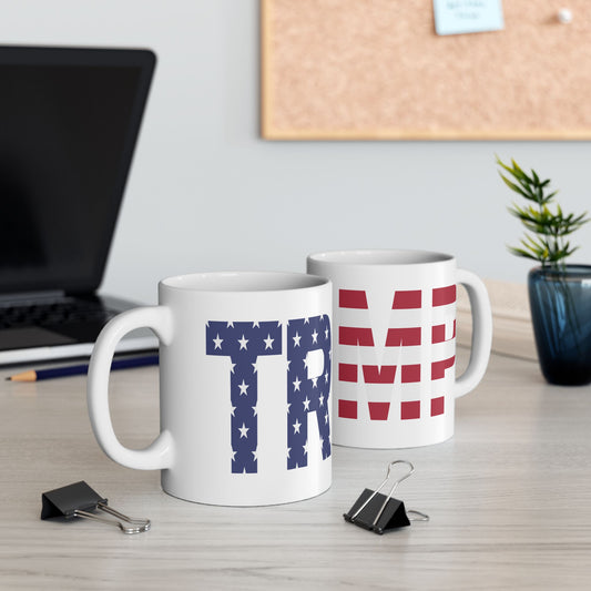 Trump Flag Ceramic Mug, (11oz, 15oz)