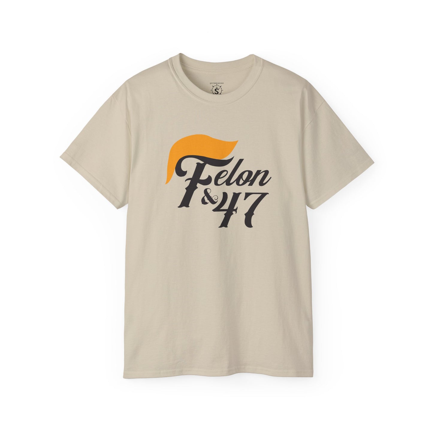 T-Shirt - Felon and the 47th President: Trump - Unisex Cotton Shirt