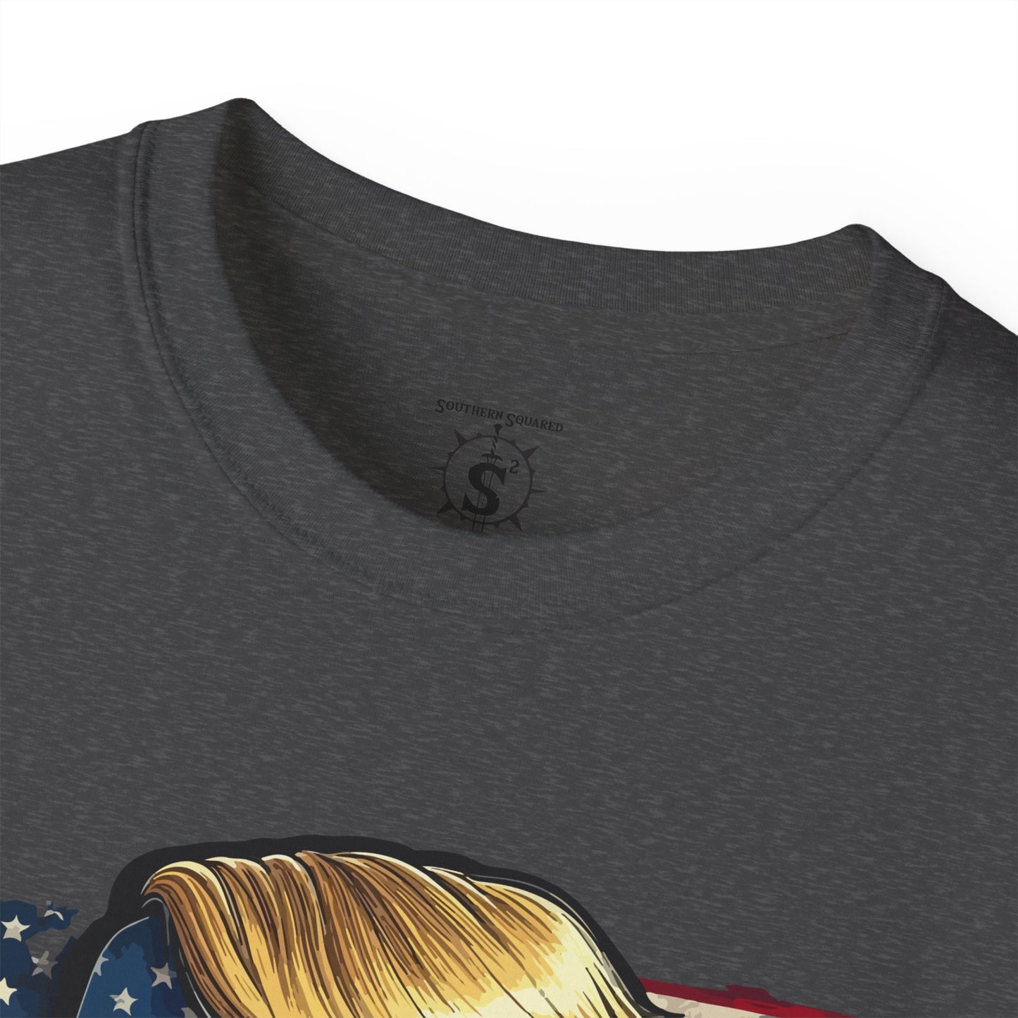 T-Shirt American Flag Punisher Skull Trump - Unisex Cotton Shirt