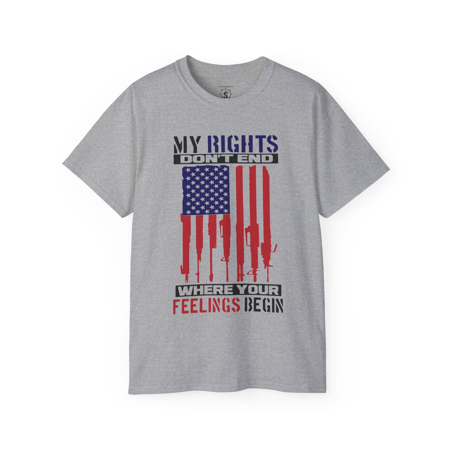 Tee - My Rights Don't End Where Your Feelings Begin - Unisex Cotton Shirt