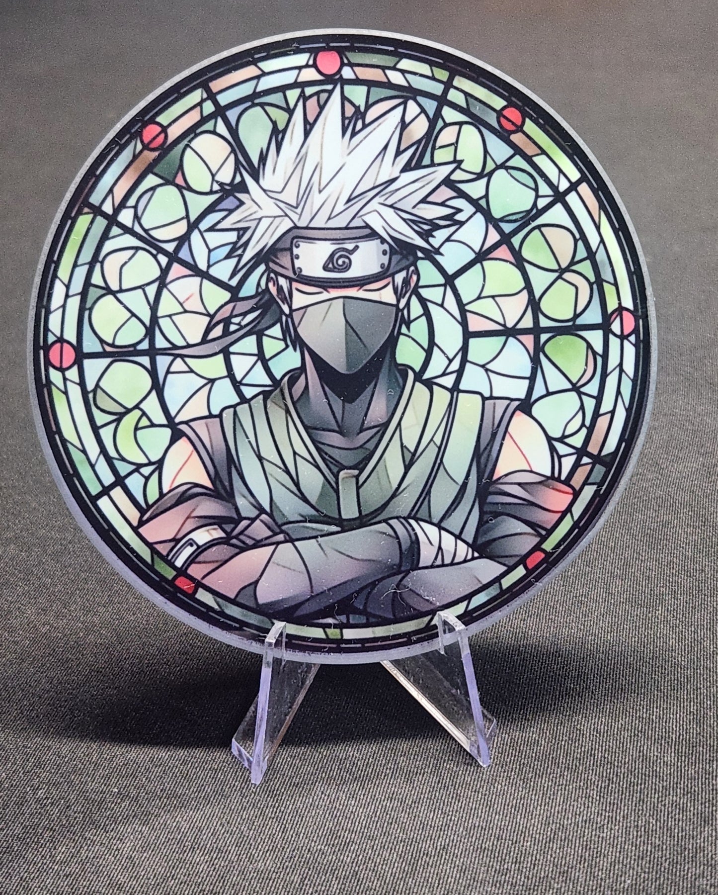 Glass Beverage Coaster (Naruto, Anime, Kakashi)