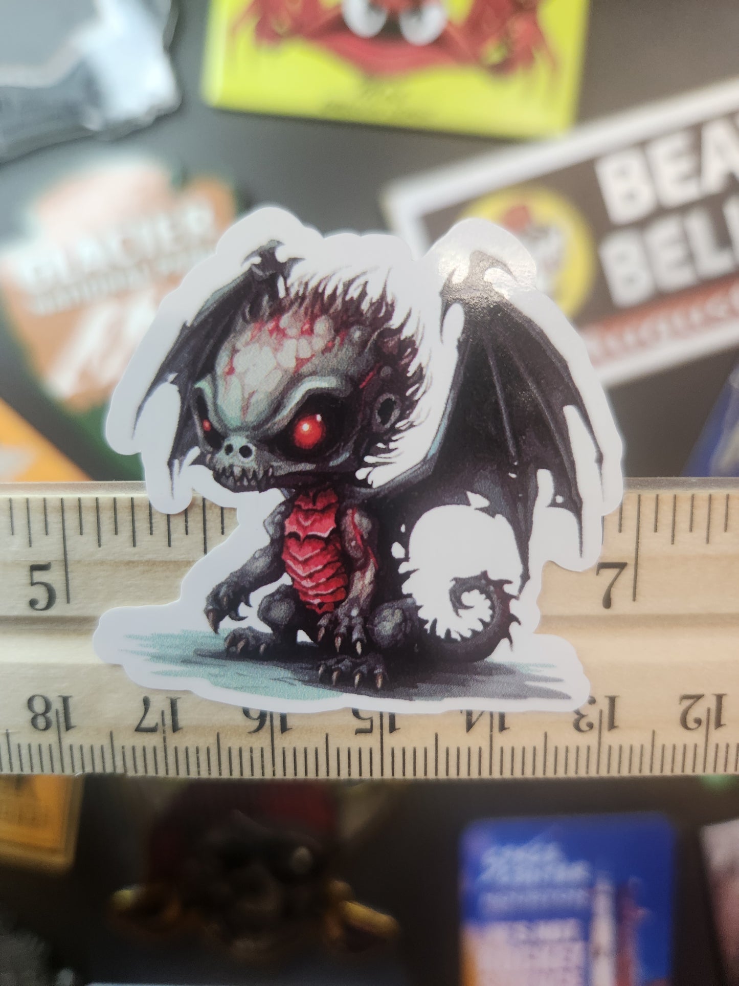 Sticker:  The Adorables (Undead Zombie Baby Dragon Sticker Pack)