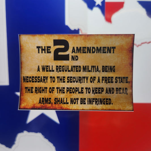 Sticker: Patriotic (The Second Amendment, 2A)