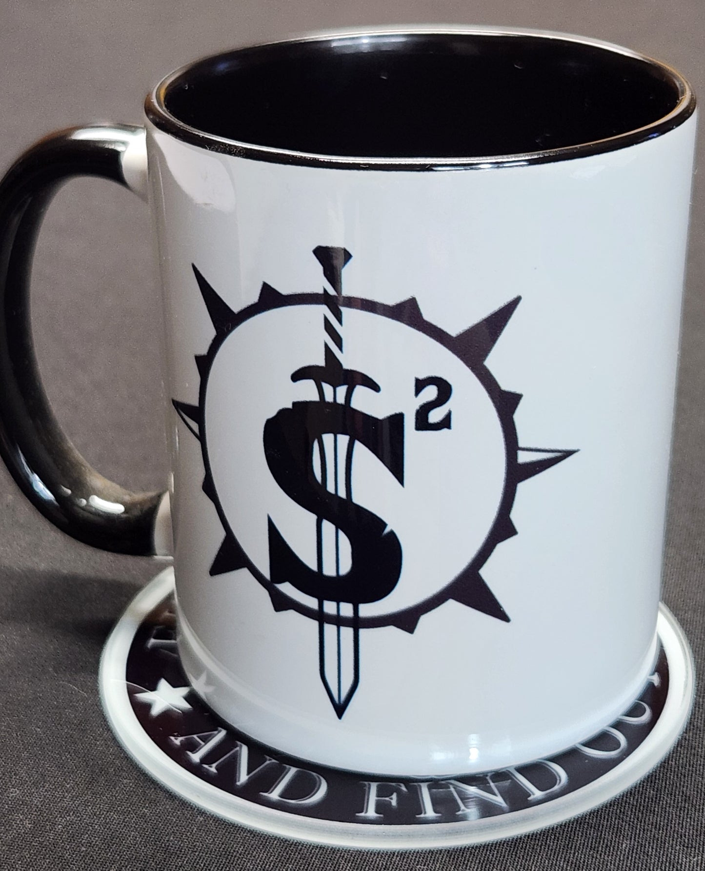 Glass Beverage Coaster (Patriotic, FAAFO Punisher, Fuck Around and Find Out Punisher)
