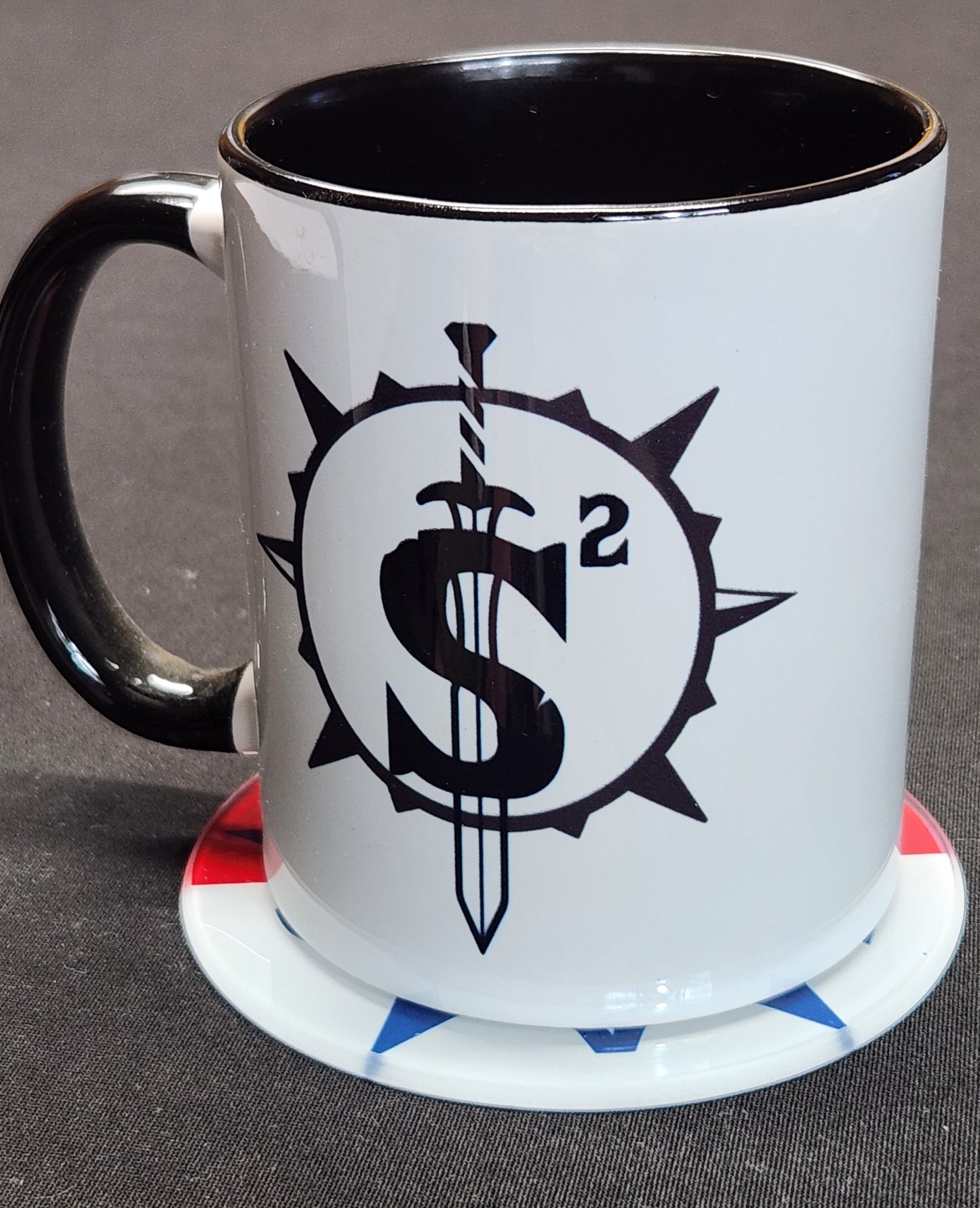 Glass Beverage Coaster (Patriotic, Texas, Mooan Aabe TX Republic)