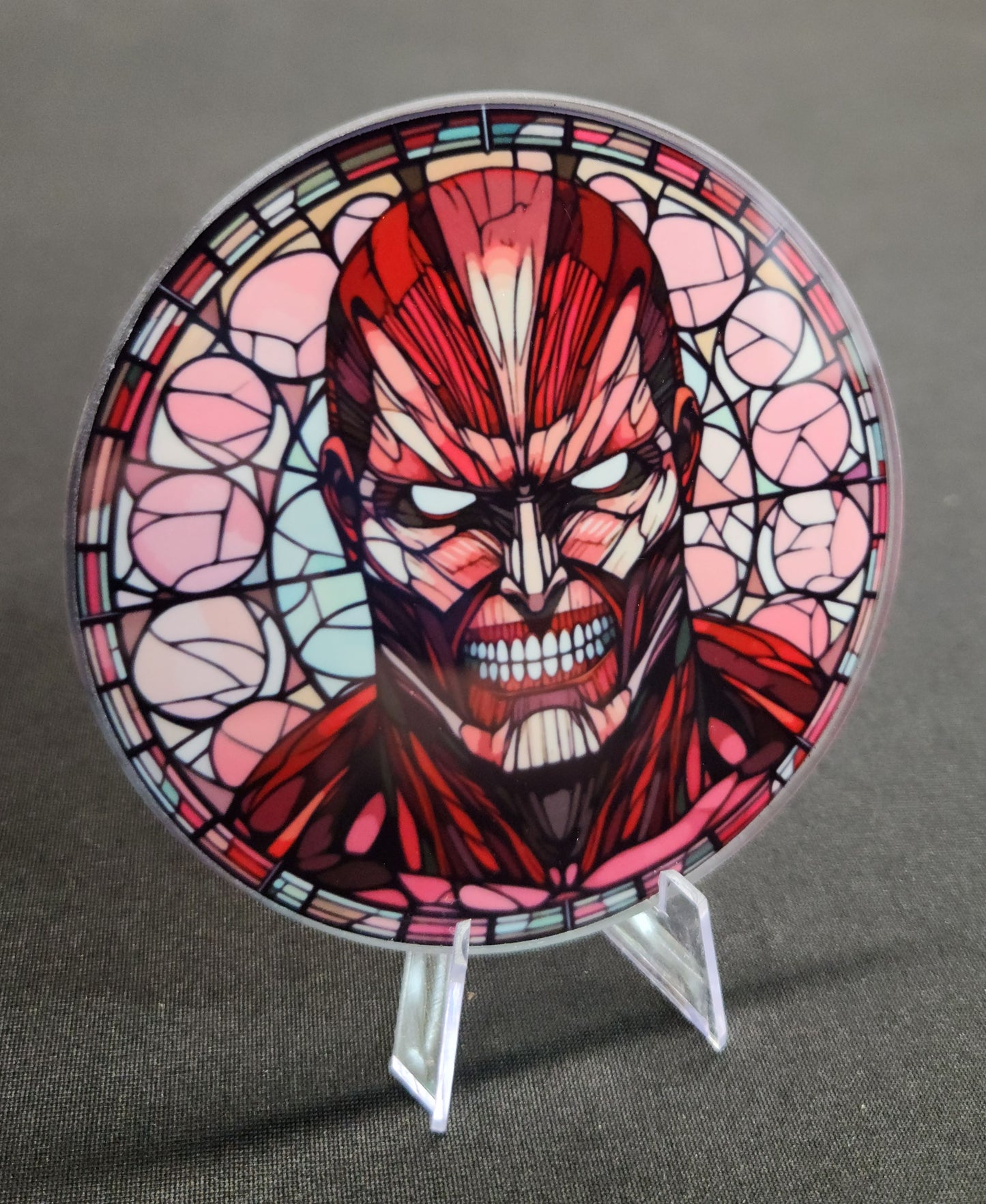 Glass Beverage Coaster (Attack on Titan, Anime, Titan)