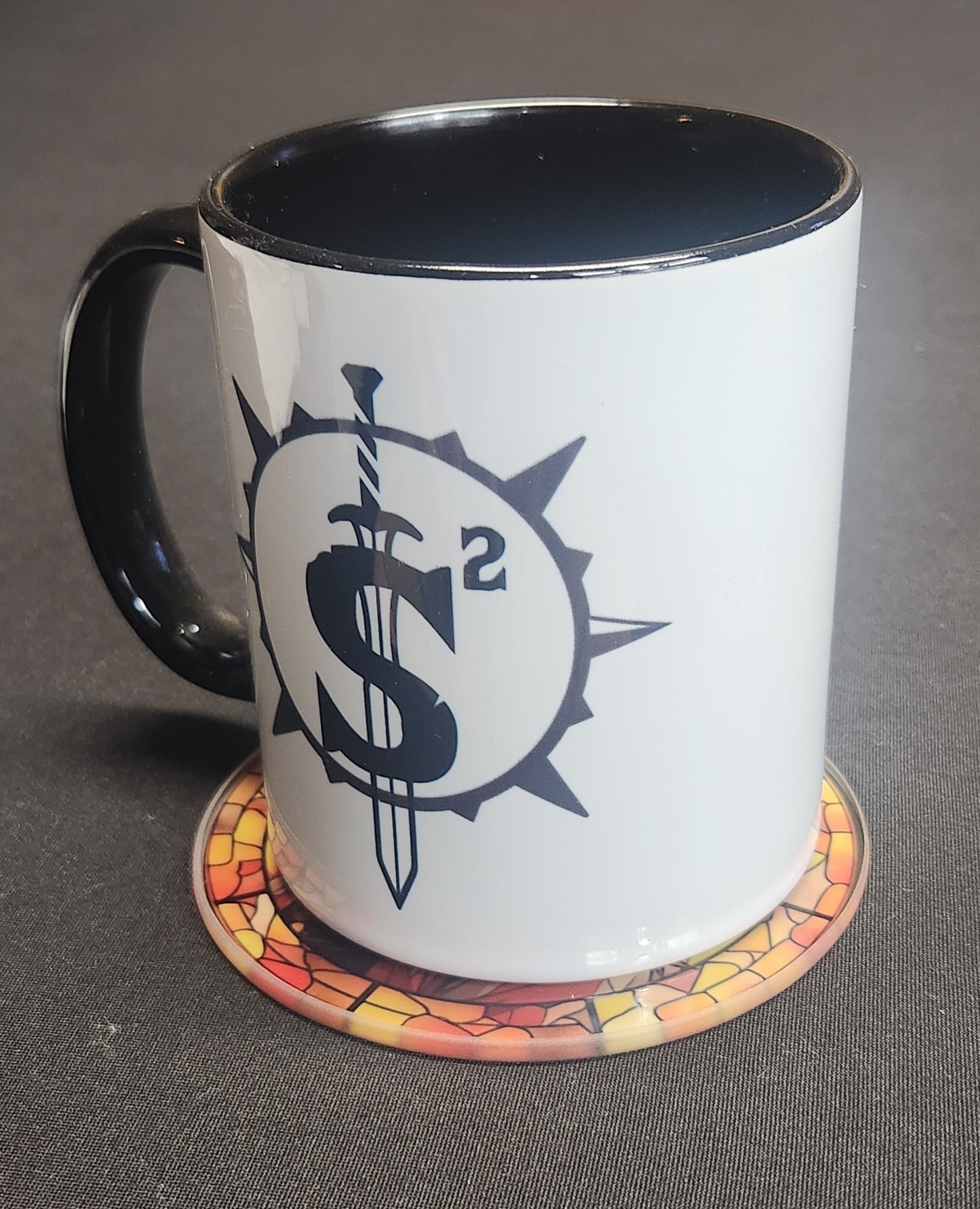 Glass Beverage Coaster (Demon Slayer, Anime, Kyojuro Rengoku)