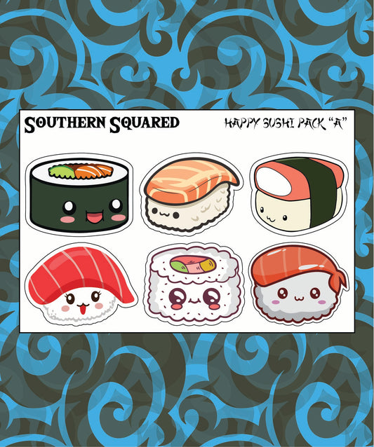 Sticker: The Adorables (Happy Sushi 6 Pack A)