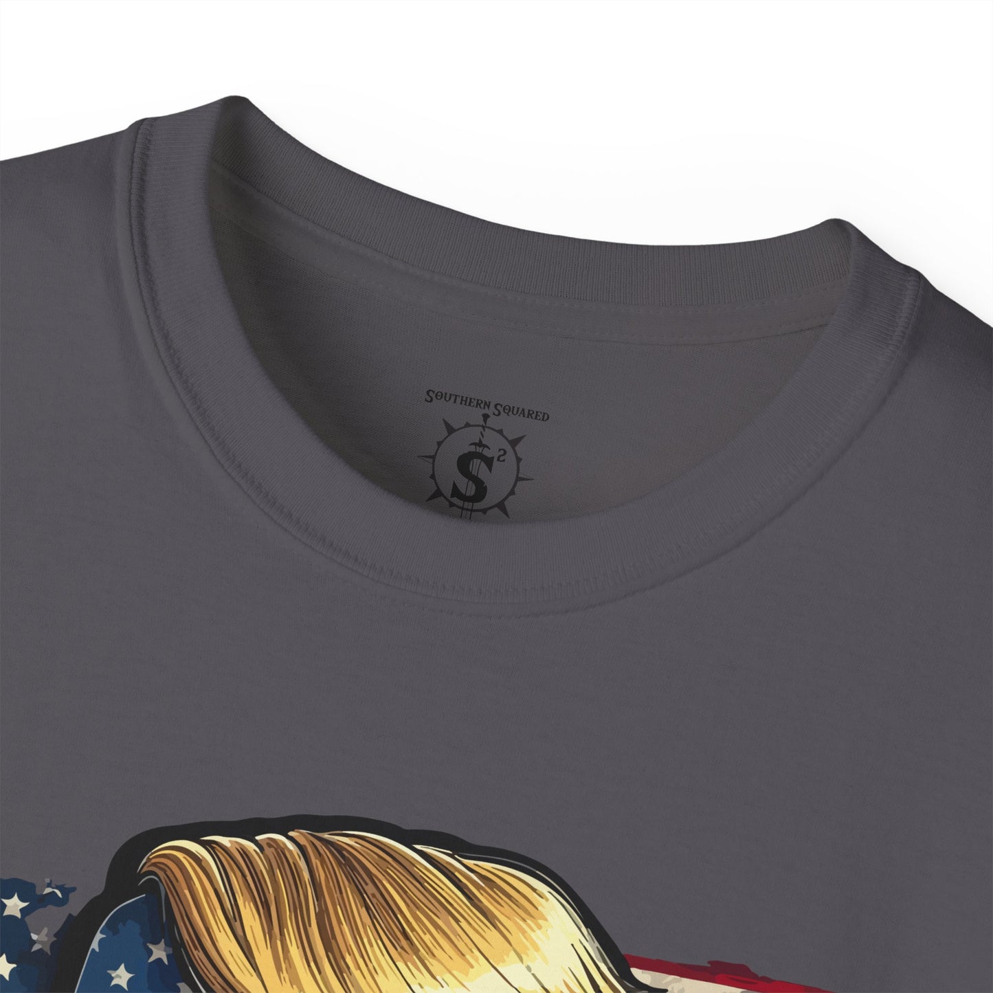 T-Shirt American Flag Punisher Skull Trump - Unisex Cotton Shirt