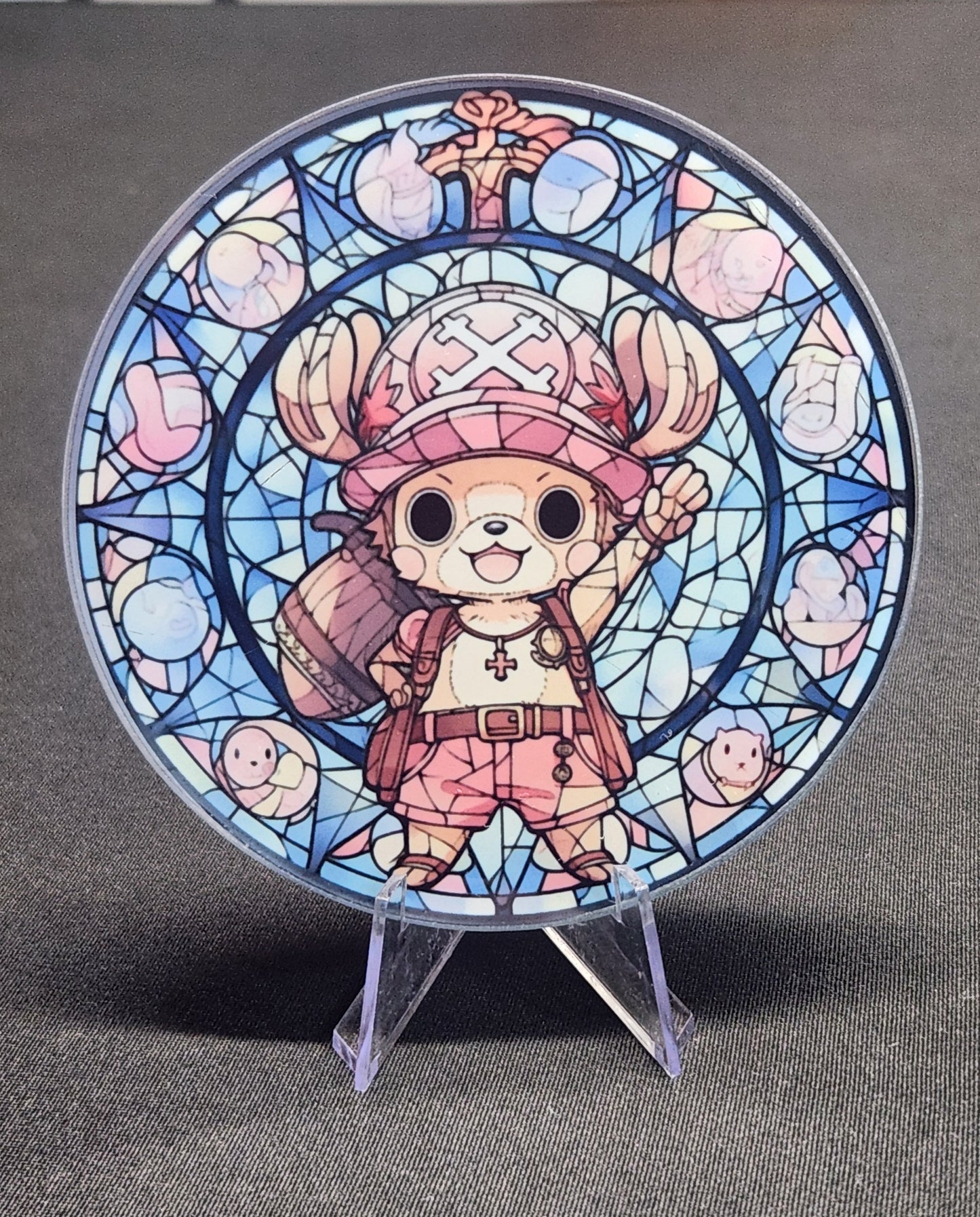 Glass Beverage Coaster (One Piece, Anime, Chopper)