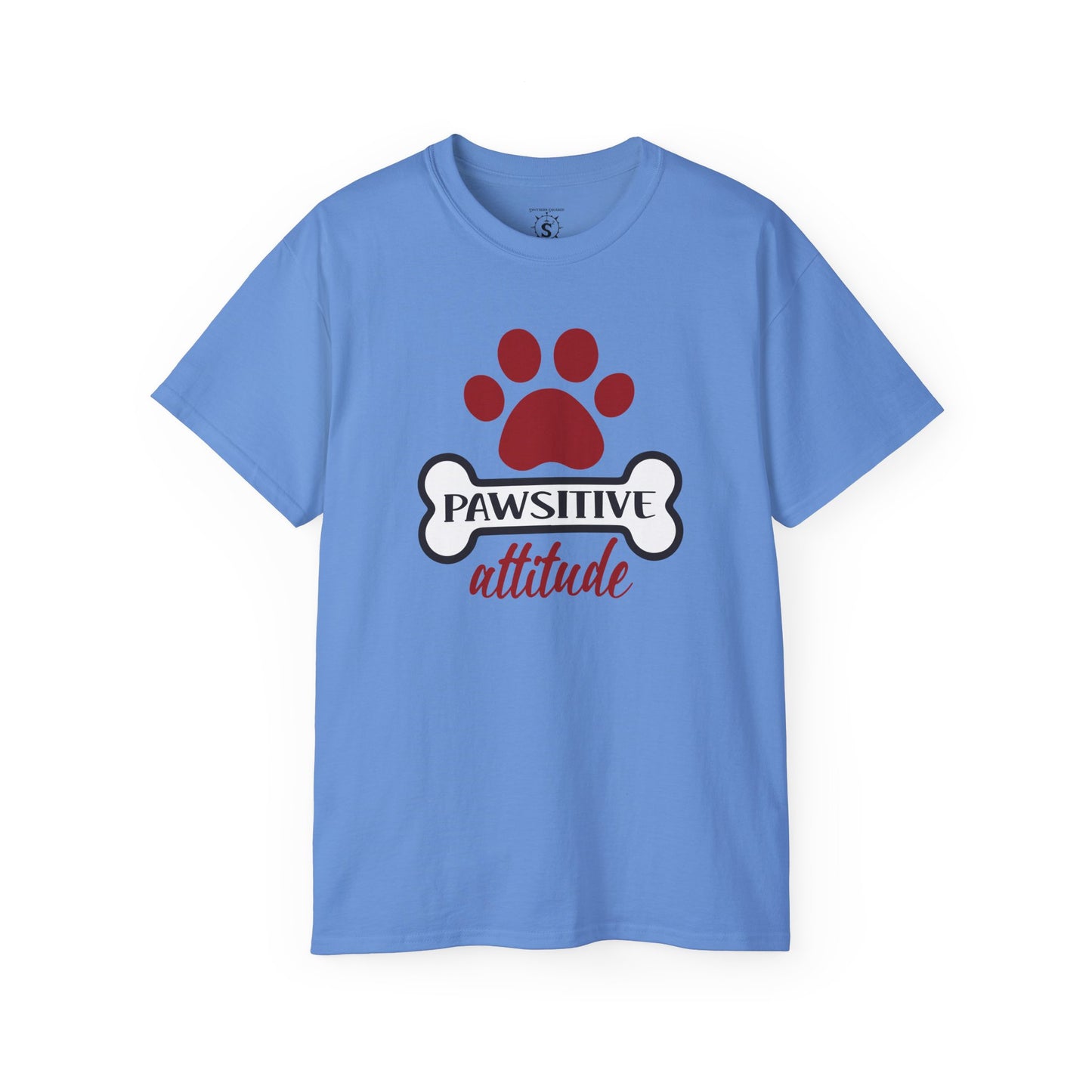 T-Shirt - Pawsitive Attitude Dog Shirt - Unisex Cotton Shirt