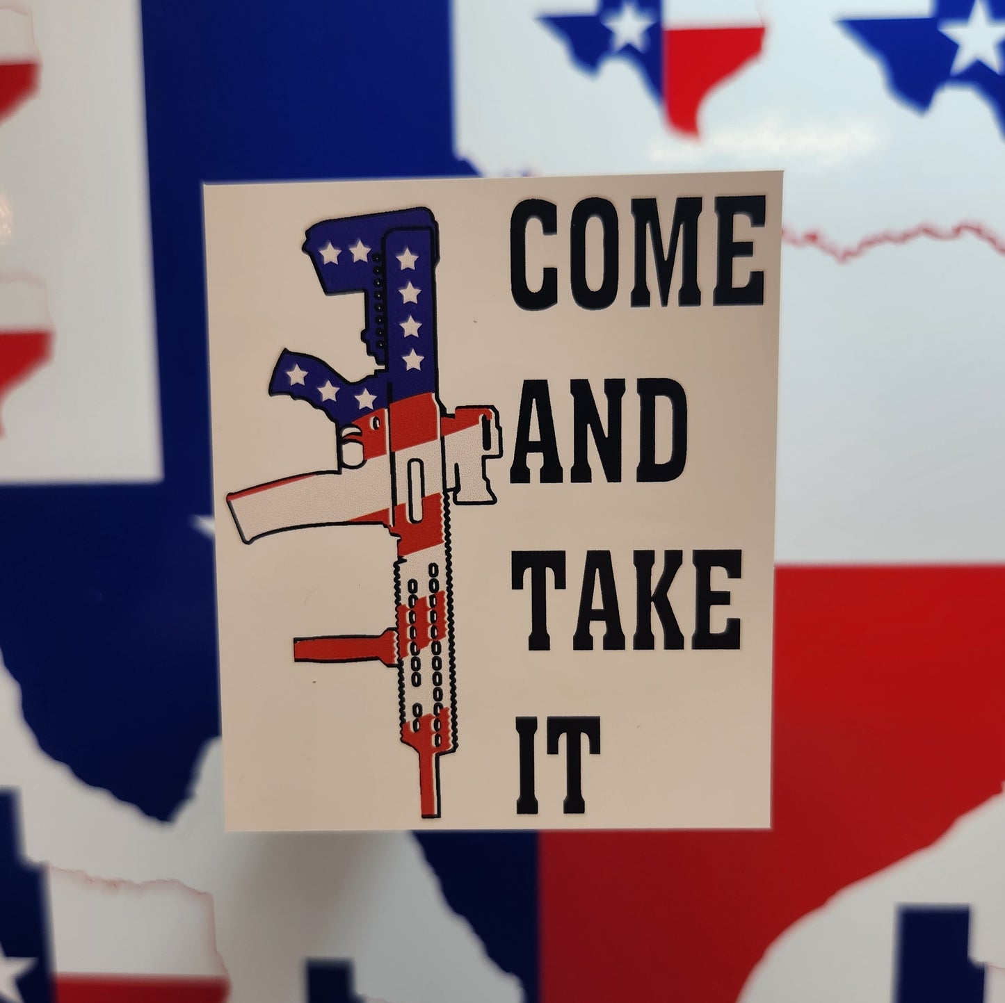 Sticker: Patriotic (Come And Take It, Flag AR)