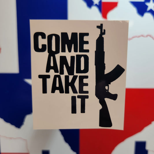 Sticker: Patriotic (Come And Take It, Black Rifle)