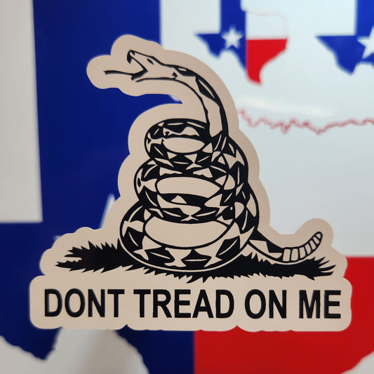 Sticker: Patriotic (Don't Tread On Me, Rattle Snake)