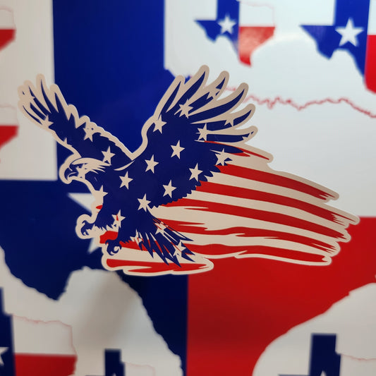 Sticker: Patriotic (Eagle Flag)