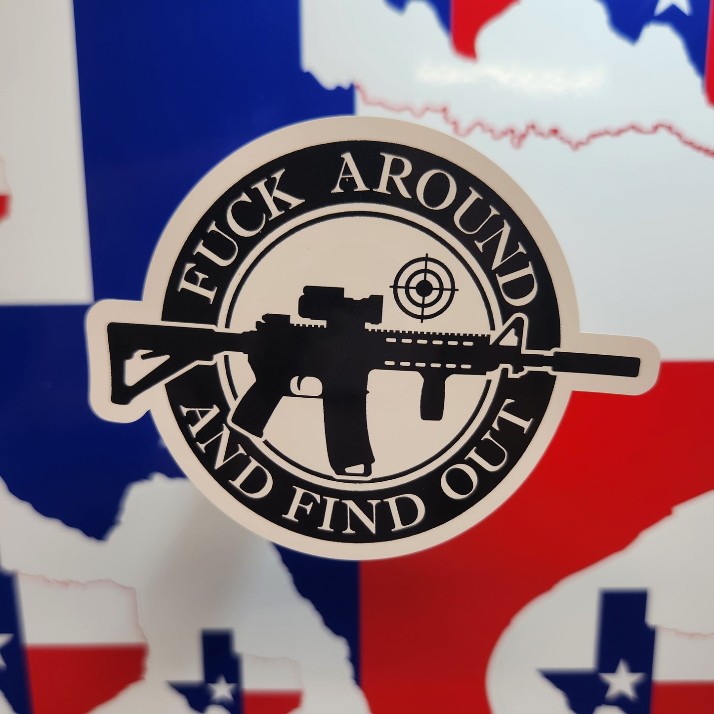 Sticker: Patriotic (Fuck Around and Find Out, Round AR)