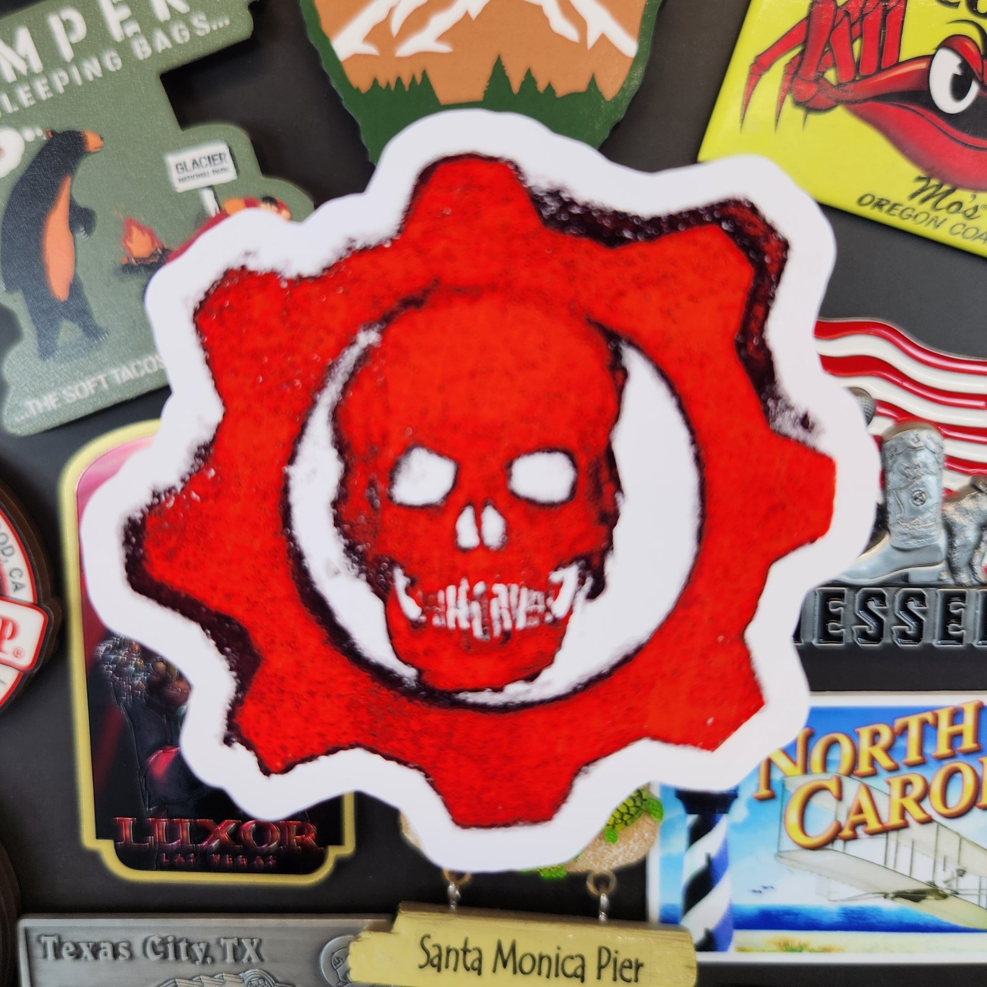 gears of war cog tags Sticker: Random Coolness (Gears of War Sticker, Cog Tag Sticker) – Southern Squared