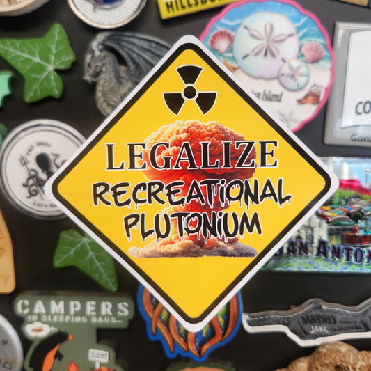 Sticker: Random Coolness (Legalize Recreational Plutonium)