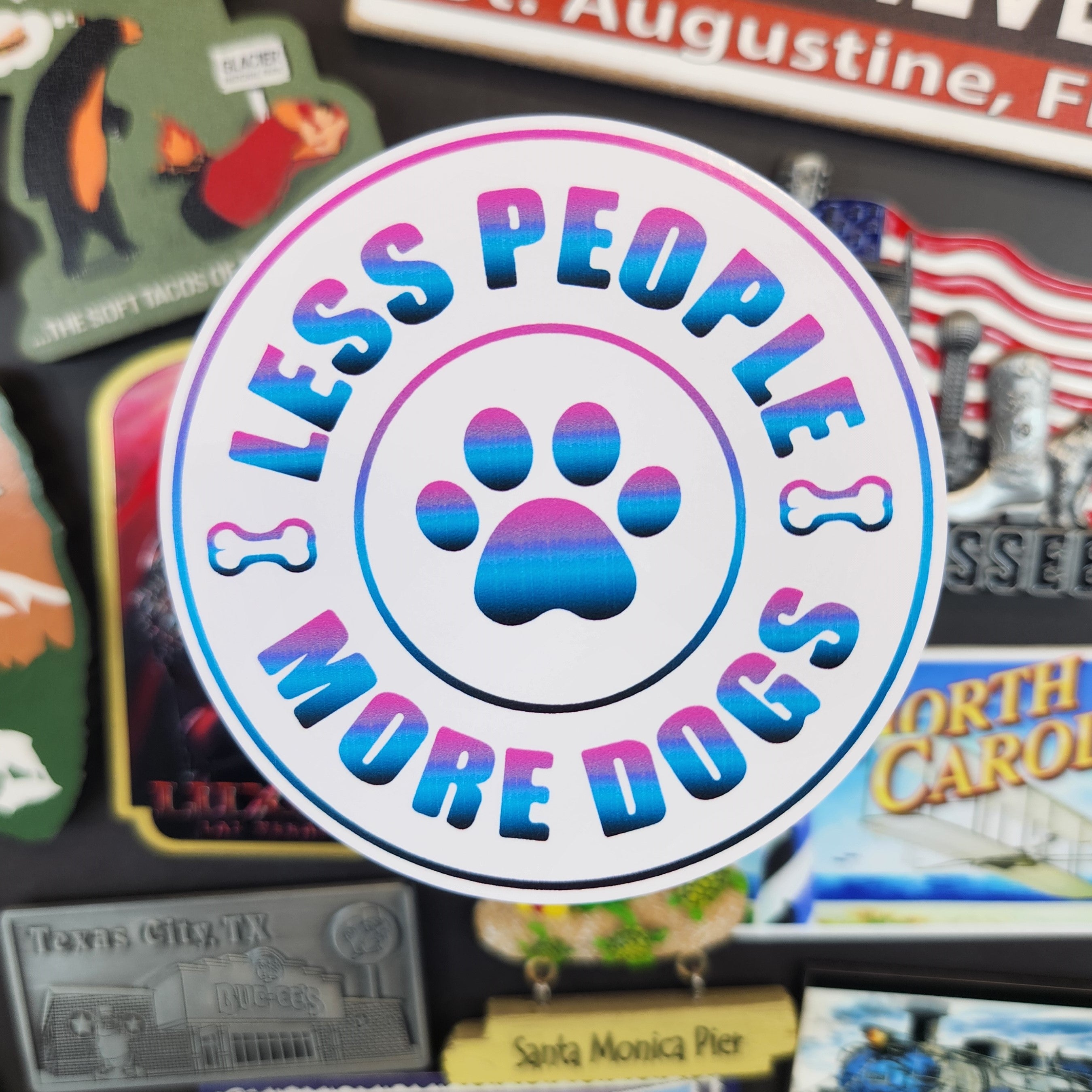 Less People Sticker Sticker: Adorable (Less People More Dogs) – Southern Squared
