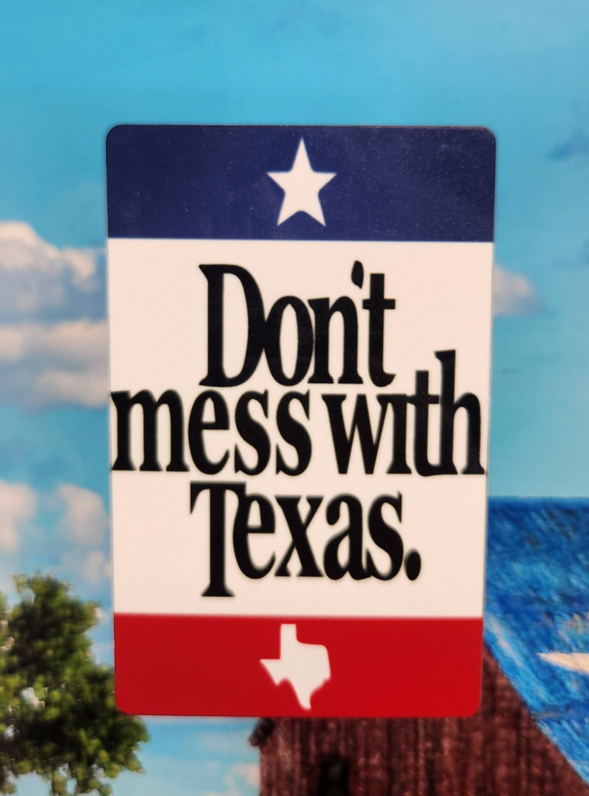Texas State Don't Mess With Texas-Magnete per frigorifero, Souvenir da collezione Texas State Don't Mess With Texas-Magnete per frigorifero, Souvenir da collezione