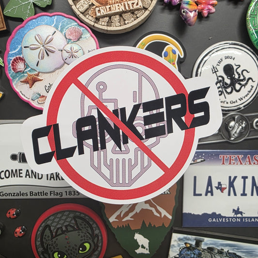 Sticker: Funny (No Clankers)