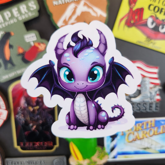 Sticker: Adorable (Purple Dragon)