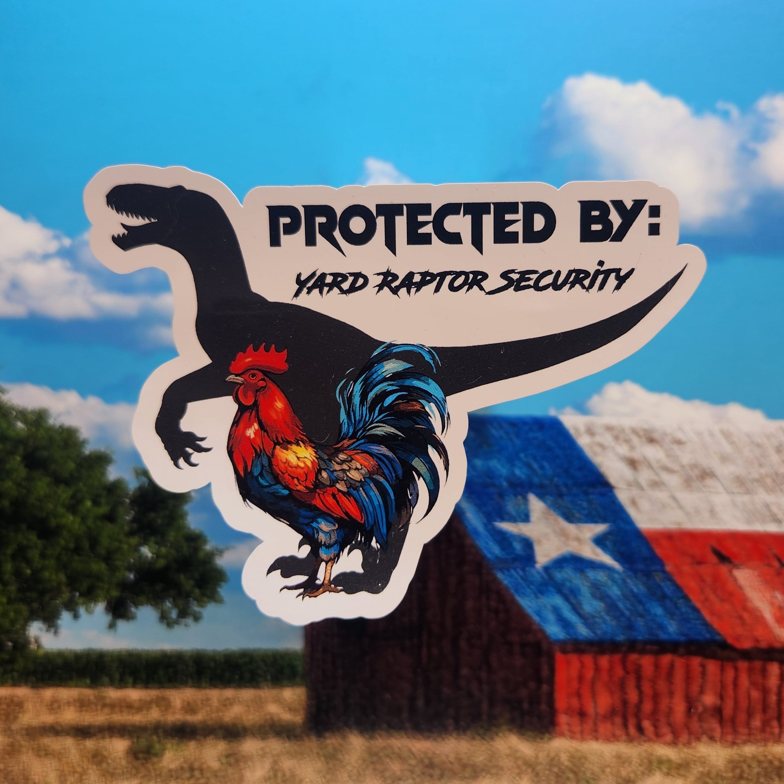 Not A Raptor Sticker Sticker: Farm/Homestead (Protected by Raptor Security) – Southern Squared