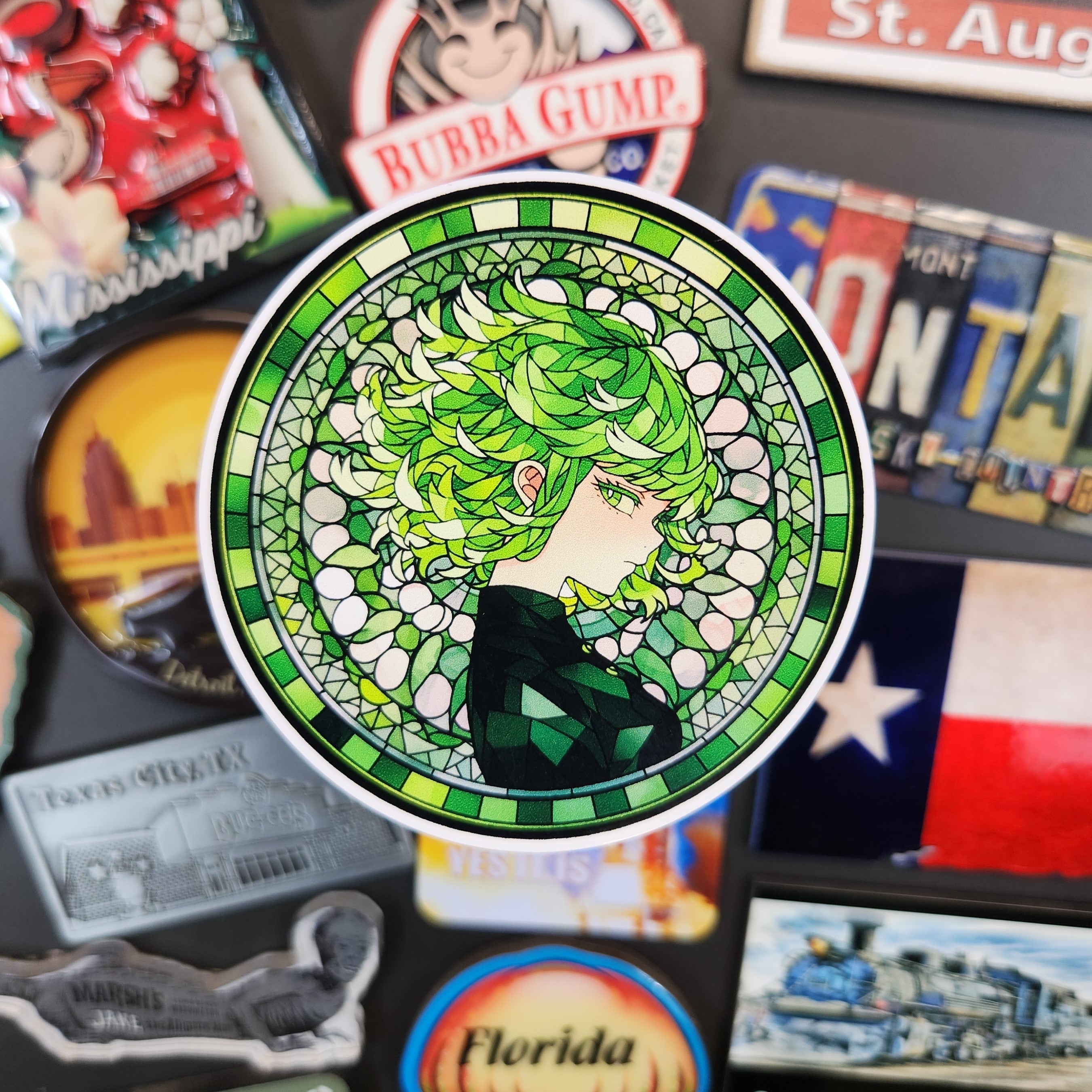 Tassomai Rarest Sticker Sticker: Mosaic Anime (One Punch Man, Tatsumaki) – Southern Squared