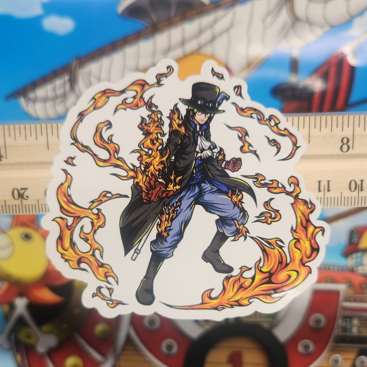 Sabo Cat Sticker Sticker: One Piece (Sabo) – Southern Squared