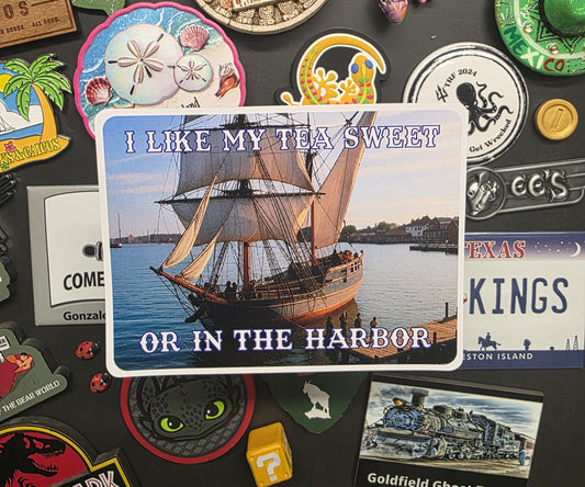 Sticker: Patriotic (Sweet Tea, I Like My Tea Sweet or in the Harbor)